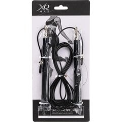 быстрая скакалка, 300 см - xqmax, черная цена и информация | Скакалка Tunturi Pro Adjustable Speed Rope | 220.lv