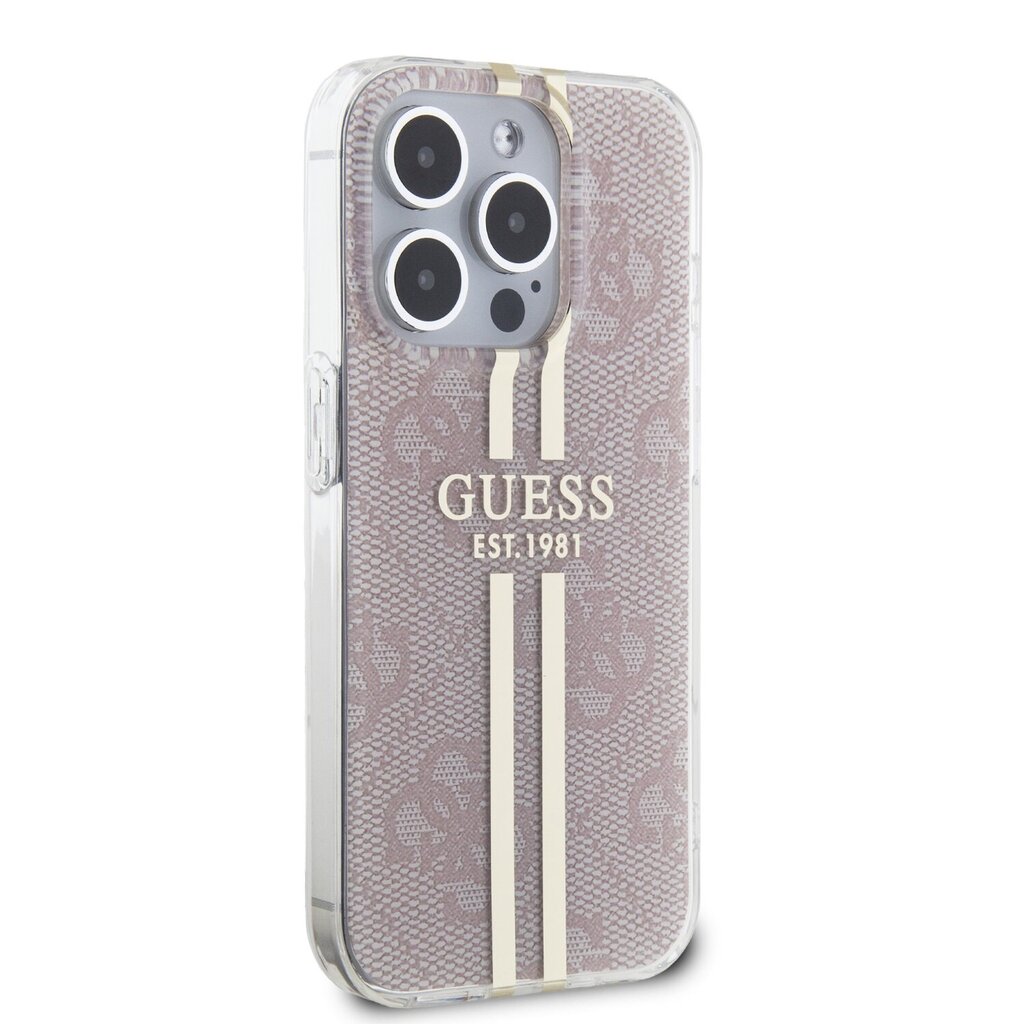 Guess IML 4G Gold Stripe Case cena un informācija | Telefonu vāciņi, maciņi | 220.lv