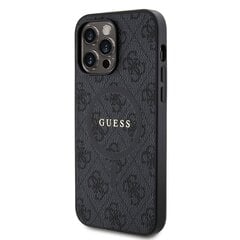 Guess PU Leather 4G Colored Ring MagSafe Case for iPhone 14 Pro Brown цена и информация | Чехлы для телефонов | 220.lv