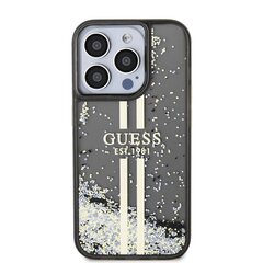 Guess TPU Liquid Glitter Gold Stripe Case cena un informācija | Telefonu vāciņi, maciņi | 220.lv