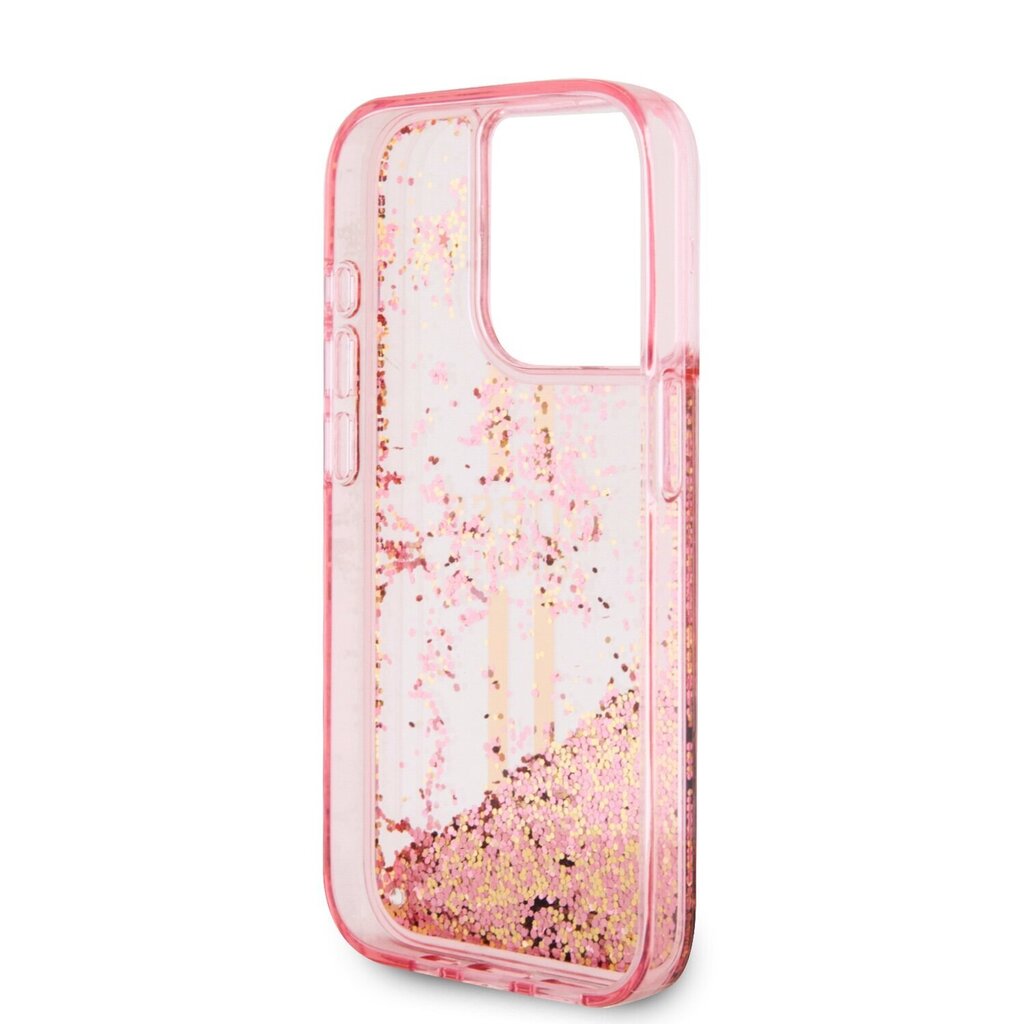 Guess TPU Liquid Glitter Gold Stripe Case cena un informācija | Telefonu vāciņi, maciņi | 220.lv