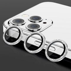 Стекло закаленное HARD DIAMOND для камеры (ОБЪЕКТИВА) для Iphone 13 Pro/13 Pro Max серебристое (3 шт.) цена и информация | Защитные пленки для телефонов | 220.lv