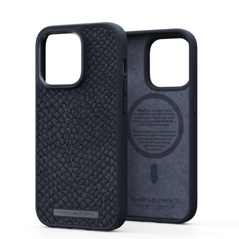 Njord by Elements Salmon Leather MagSafe iPhone 14 Pro cena un informācija | Telefonu vāciņi, maciņi | 220.lv