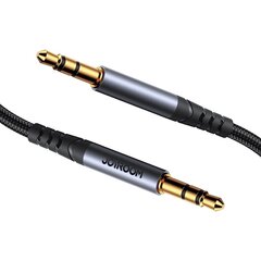 Joyroom stereo audio cable AUX 3.5 mm mini jack 2m black (SY-A08) цена и информация | Кабели и провода | 220.lv