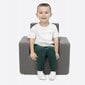 Bērnu atzveltnes krēsls Badum Classic, pelēks cena un informācija | Sēžammaisi, klubkrēsli, pufi bērniem | 220.lv
