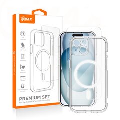 Vmax set Mag case + glass 2,5D premium for iPhone 14 Plus 6,7" цена и информация | Чехлы для телефонов | 220.lv