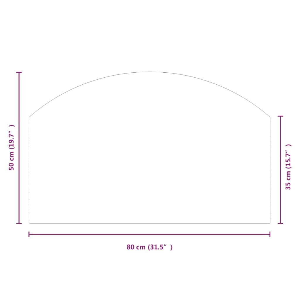 Kamīna plāksne vidaXL, 80x50 cm cena un informācija | Kamīnu un krāšņu aksesuāri | 220.lv