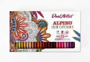 Двухсторонние фломастеры Alpino Dual Artist, 72 шт. цена и информация | Принадлежности для рисования, лепки | 220.lv