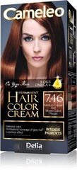 Ilgnoturīga matu krāsa Delia Cameleo HCC Omega+ nr 7.46 Medium Copper Red cena un informācija | Matu krāsas | 220.lv