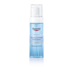 Eucerin DermatoClean Мицеллярная Очищающая Пена, 150 мл цена и информация | Средства для очищения лица | 220.lv