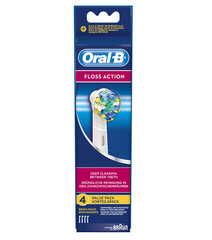 Zobu birstes galviņa Oral-B Floss Action, 4 gab. cena un informācija | Zobu pastas, birstes | 220.lv