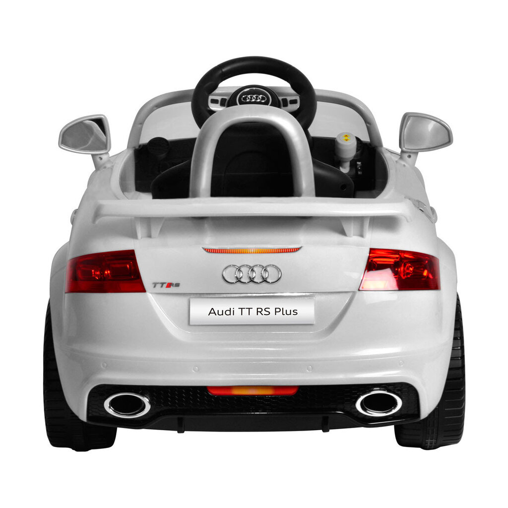 Vienvietīgs elektromobilis bērniem Audi TT, balts cena un informācija | Bērnu elektroauto | 220.lv