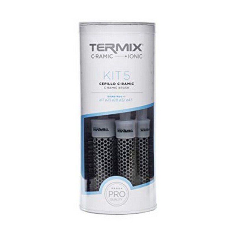 Apaļu matu ķemmju komplekts Termix Thermal Ceramic Comb Pack, 5 gab. cena un informācija | Matu sukas, ķemmes, šķēres | 220.lv