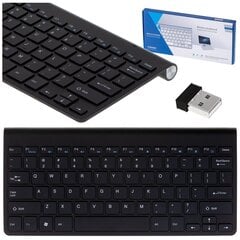 Беспроводная клавиатура, черная. цена и информация | Клавиатуры | 220.lv