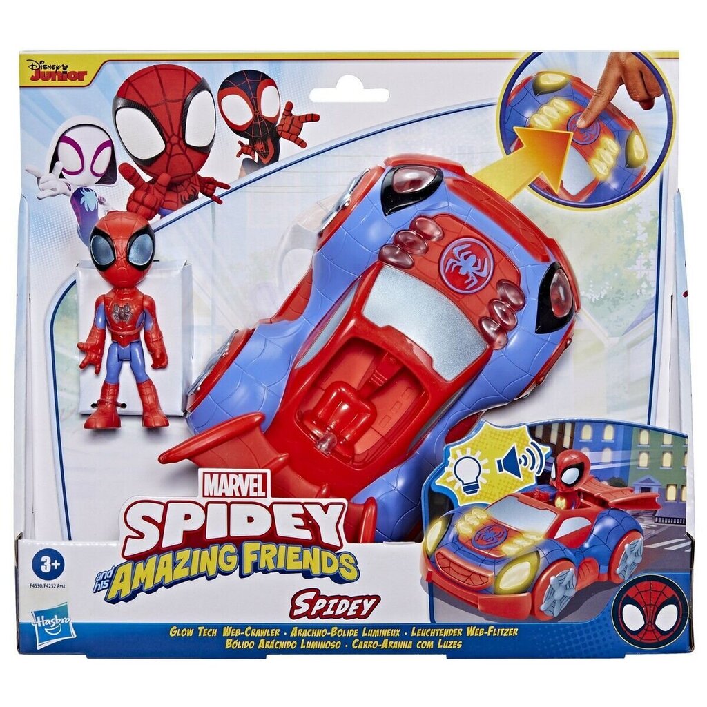 Figūriņa ar automašīnu Hasbro Marvel Spidey цена и информация | Rotaļlietas zēniem | 220.lv