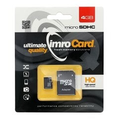 Imro microSD 4GB cena un informācija | Atmiņas kartes fotokamerām | 220.lv