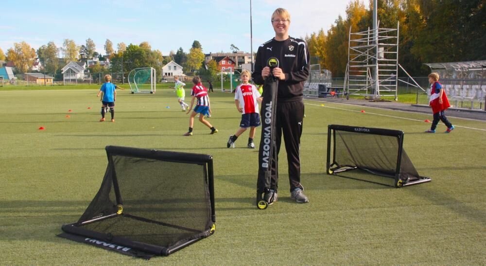 Saliekamie futbola vārti Bazooka Goal, 120x75 cm цена и информация | Futbola vārti un tīkls | 220.lv