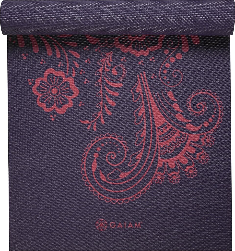 Sporta paklājiņš Gaiam Premium, 173x61x0,6 cm, violets cena un informācija | Vingrošanas paklāji | 220.lv