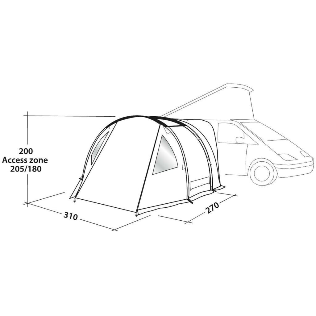 Telts Shamrock Easy Camp, pelēka цена и информация | Teltis | 220.lv