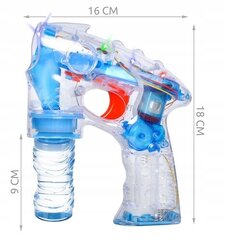Ziepju burbuļu pistole, zila cena un informācija | Ūdens, smilšu un pludmales rotaļlietas | 220.lv