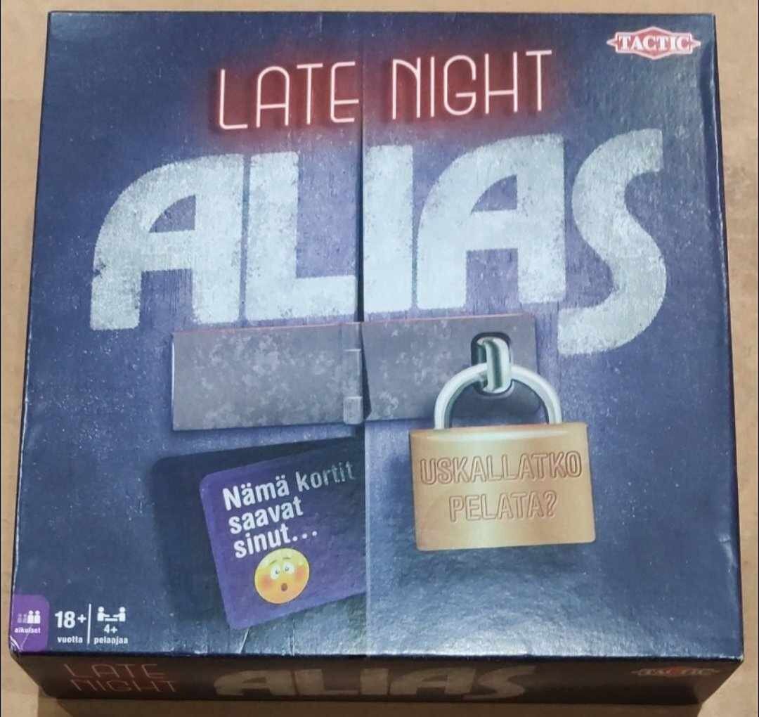 Prece ar bojājumu. Galda spēle Tactic Late Night Alias, FIN цена и информация | Preces ar bojājumiem | 220.lv