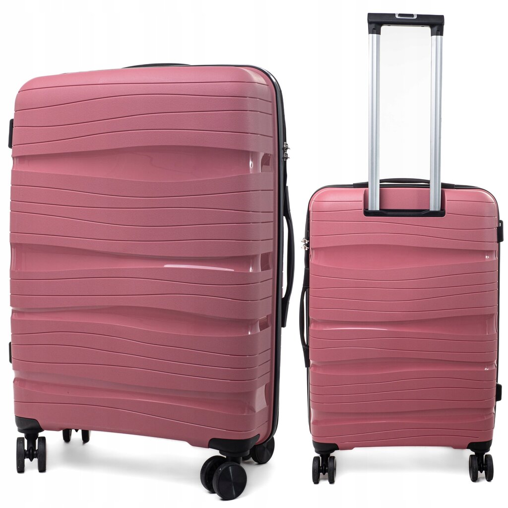 Vidējs koferis Rgl, M rozā cena un informācija | Koferi, ceļojumu somas | 220.lv