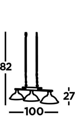 Searchlight piekaramais gaismeklis Bistro 2683-3SS цена и информация | Lustras | 220.lv