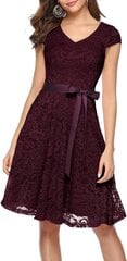 Женское кружевное платье Berylove, темно-красное цена и информация | Платья | 220.lv