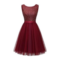 Женское кружевное платье Berylove, темно-красное цена и информация | Платья | 220.lv