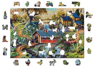 Деревянный пазл-головоломка с уникальными элементами для детей и взрослых "Countryside Bridges" Wooden Puzzle 500 pcs / Wooden.city цена и информация | Пазлы | 220.lv