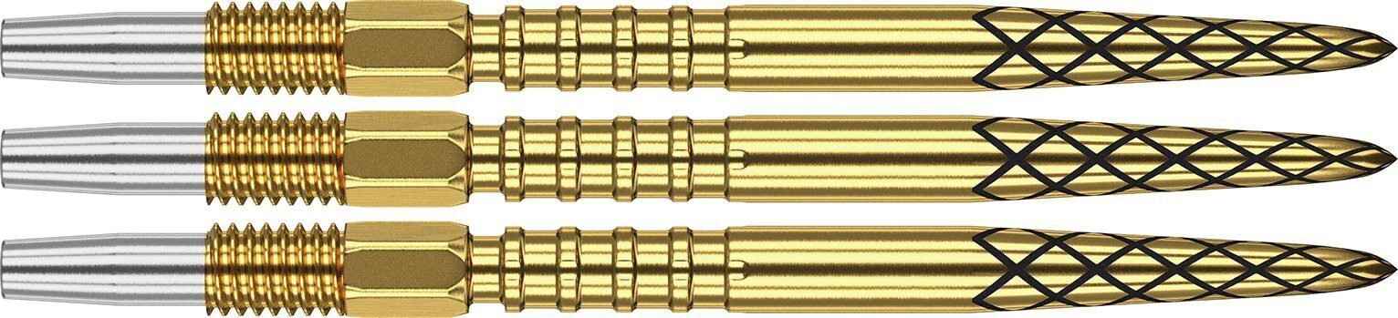 Metāla adatas Target Swiss DS, 26 mm, zelta krāsa, 3 gab. cena un informācija | Šautriņmešana, dārts | 220.lv