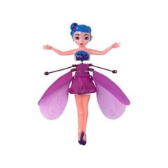 Rokas vadāma lidojoša lelle Lean Toys, violeta cena un informācija | Rotaļlietas meitenēm | 220.lv
