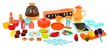 Bērnu virtuvīte ar piederumiem RoGer, 65 gab. cena un informācija | Rotaļlietas meitenēm | 220.lv