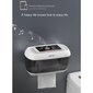 Bezskrūvju tualetes papīra, salvešu turētājs ar plauktu, IVY Oneon цена и информация | Vannas istabas aksesuāri | 220.lv