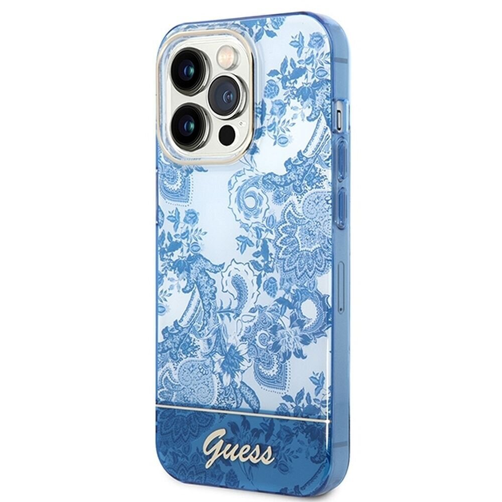 Guess GUHCP14LHGPLHB iPhone 14 Pro blue цена и информация | Telefonu vāciņi, maciņi | 220.lv