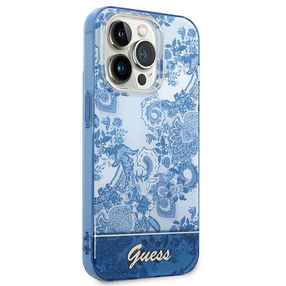 Guess GUHCP14LHGPLHB iPhone 14 Pro blue цена и информация | Telefonu vāciņi, maciņi | 220.lv