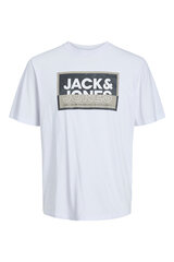 Jack & Jones мужская футболка 12252376*04, белый 5715513092132 цена и информация | Мужские футболки | 220.lv