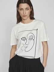 Женская футболка Vilа, белый цена и информация | Женские футболки | 220.lv