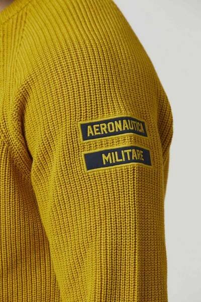 Džemperis vīriešiem Aeronautica Militare 52653-6, dzeltens цена и информация | Vīriešu džemperi | 220.lv