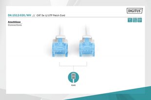 Digitus, RJ45, 2 м цена и информация | Кабели и провода | 220.lv