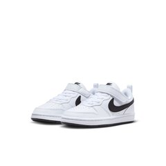 Nike sporta apavi bērniem Court Borough Low DV5457 104, balti цена и информация | Детская спортивная обувь | 220.lv