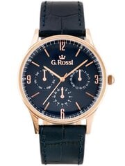 часы g. rossi - 10737a-6f3 (zg258f) синий/r.g. + коробка цена и информация | Мужские часы | 220.lv