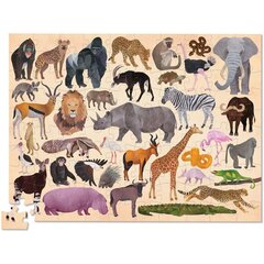 Puzle 36 savvaļas dzīvnieki, 100 d, цена и информация | Пазлы | 220.lv
