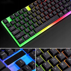 LED izgaismota tastatūra cena un informācija | Klaviatūras | 220.lv