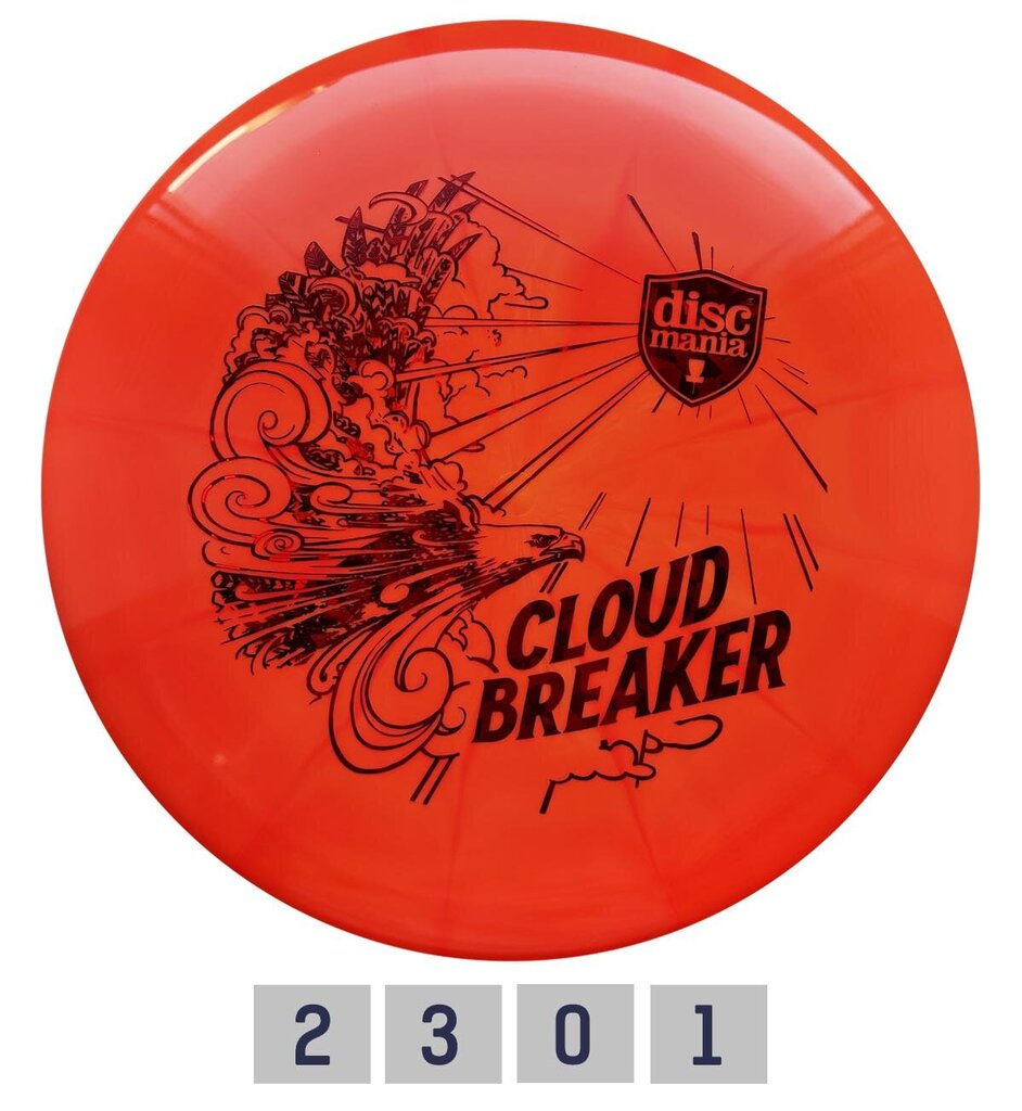 Disku golfa disks Discmania Lux Vapor Cloud Breaker April Jewels, sarkans cena un informācija | Disku golfs | 220.lv