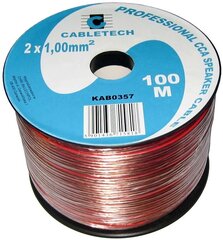 Cabletech, 2x1.0 mm², 100 m cena un informācija | Kabeļi un vadi | 220.lv