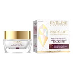 Nakts sejas krēms Eveline Magic Lift Multi-Lifting Cream Reshaping Face Owal, 50 ml cena un informācija | Sejas krēmi | 220.lv