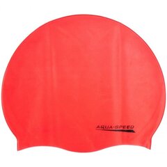 Шапочка для плавания Aqua-Speed ​​Mono, красного цвета цена и информация | Шапочки для плавания | 220.lv