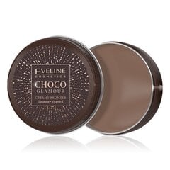 Крем-бронзер для лица Eveline Choco Glamour бронзер, 02, 20 г цена и информация | Бронзеры (бронзаторы), румяна | 220.lv