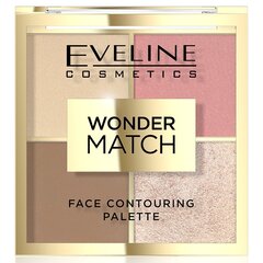 Sejas konturēšanas palete Eveline Wonder Match Face Contouring Palette 02, 10 g цена и информация | Бронзеры (бронзаторы), румяна | 220.lv